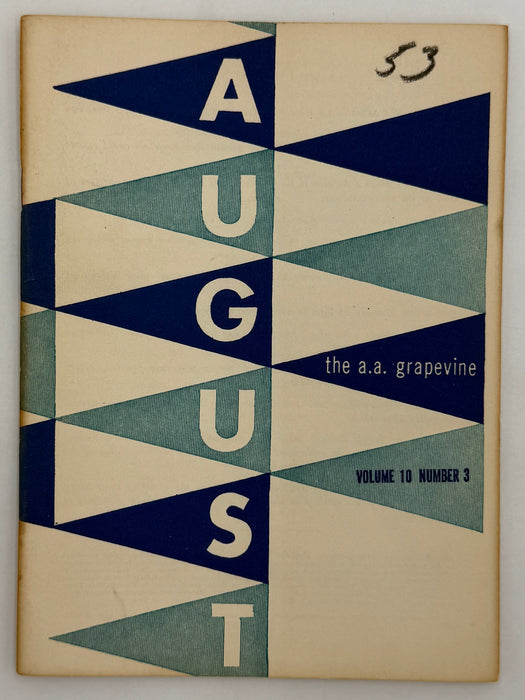 AA Grapevine - August 1953 - Family Circle by Lois W Recovery Collectibles