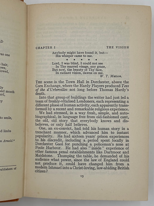 One Thing I Know by A.J. Russell - Third Printing from 1933 - ODJ