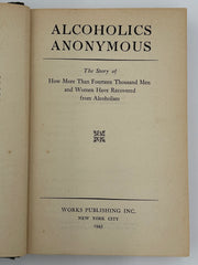 Alcoholics Anonymous First Edition 8th Printing from 1945 - RDJ Recovery Collectibles