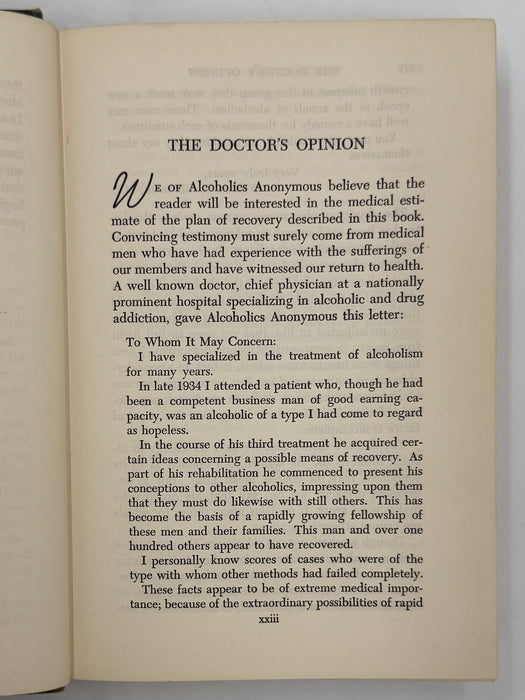 Alcoholics Anonymous Second Edition 2nd Printing - RDJ