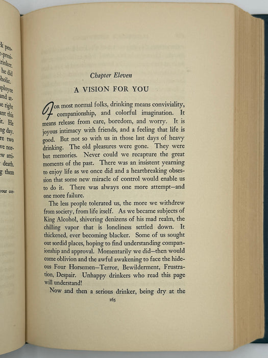Alcoholics Anonymous Big Book First Edition 2nd Printing from 1941