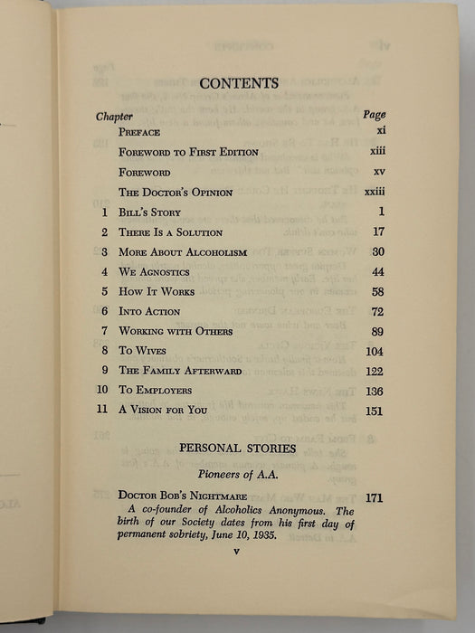 Alcoholics Anonymous Second Edition 8th Printing from 1966 - ODJ