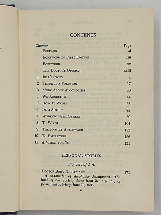 Alcoholics Anonymous 2nd Edition 7th Printing from 1965 - ODJ