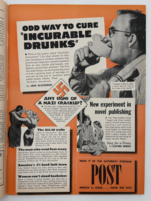 Time Magazine March 3rd, 1941 - Alcoholics Anonymous Advertisement