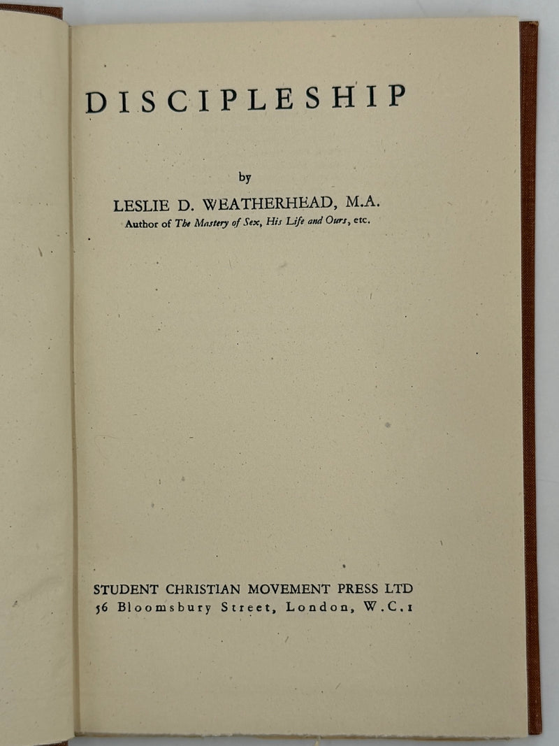 Discipleship by Leslie D. Weatherhead