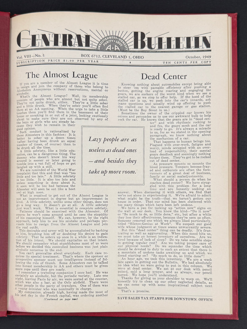The Cleveland Central Bulletin Collection — Original Bound Volumes, 1942–1962