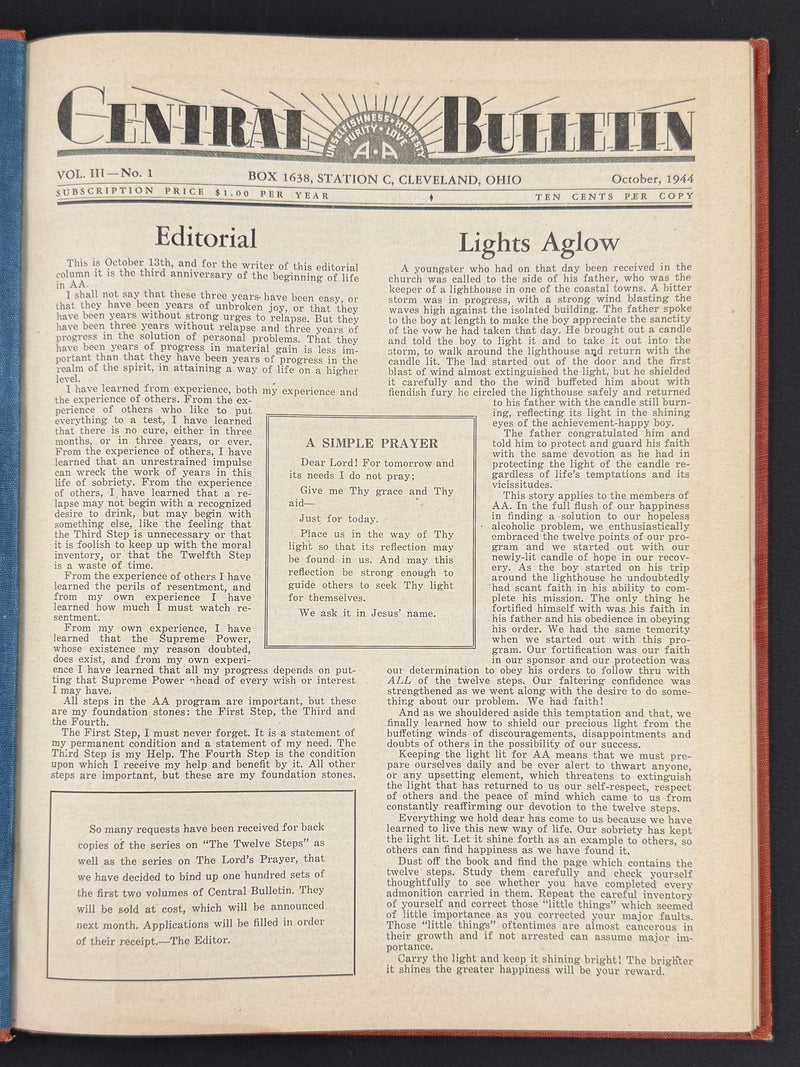 The Cleveland Central Bulletin Collection — Original Bound Volumes, 1942–1962