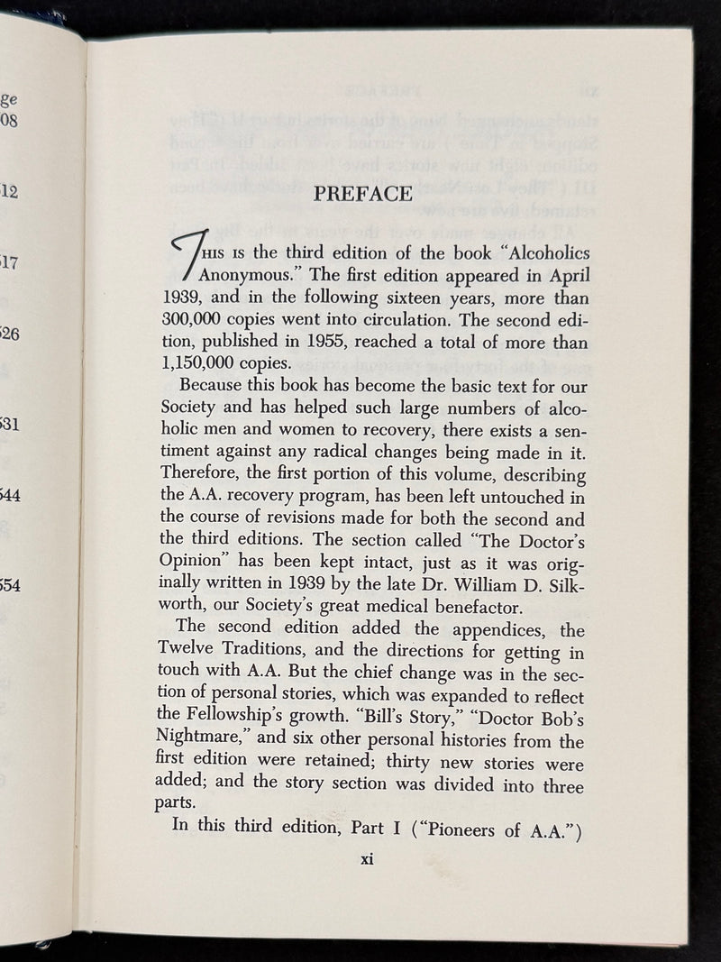 1976 Alcoholics Anonymous Big Book – Third Edition, First Printing