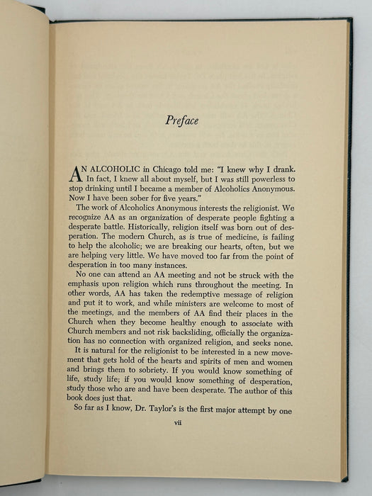 A Sober Faith — Religion and Alcoholics Anonymous by G. Aiken Taylor — 1953