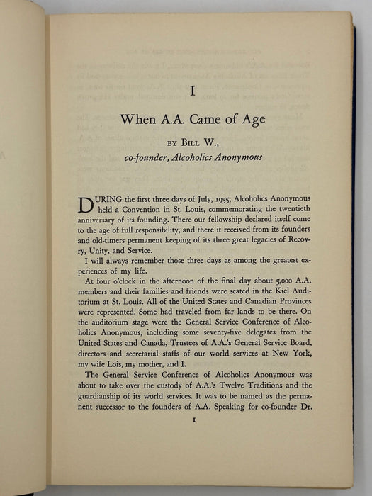 Alcoholics Anonymous Comes Of Age - First Printing from 1957 Recovery Collectibles