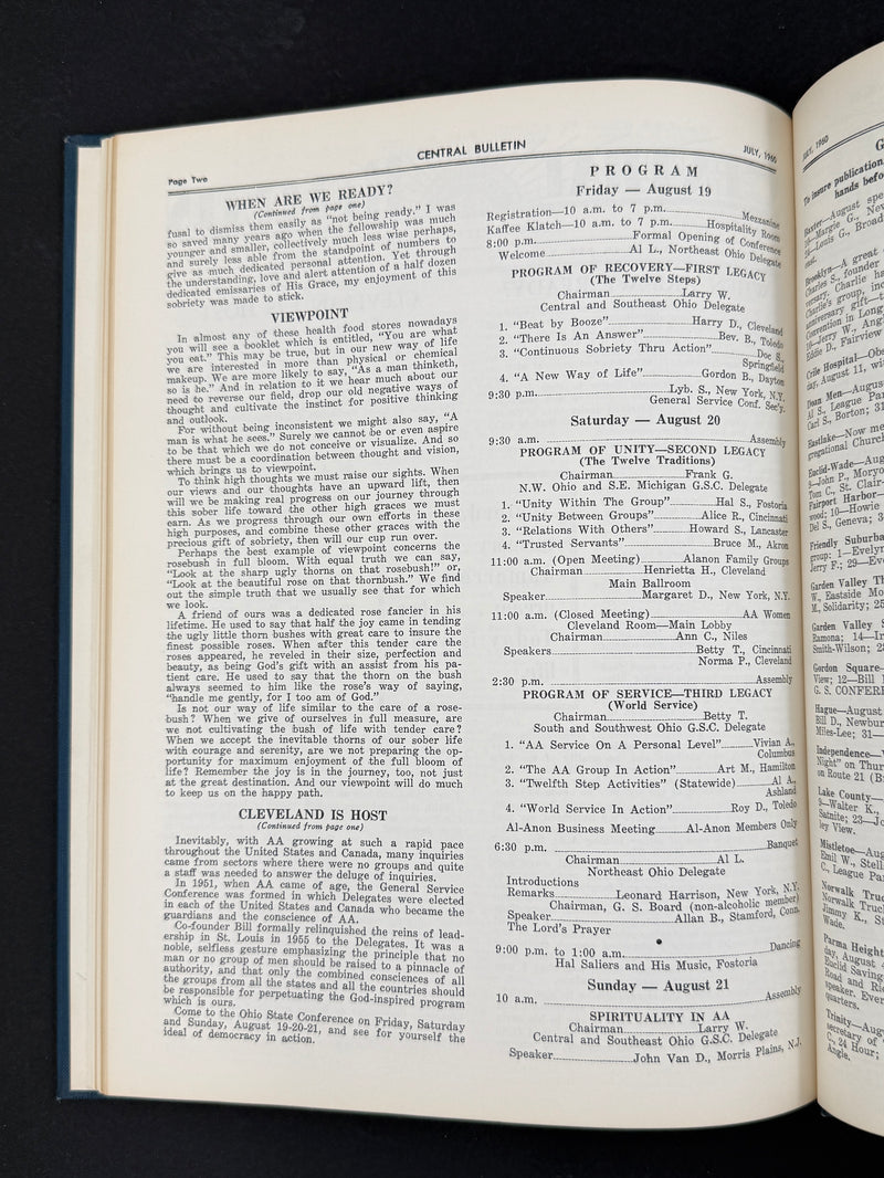 The Cleveland Central Bulletin Collection — Original Bound Volumes, 1942–1962