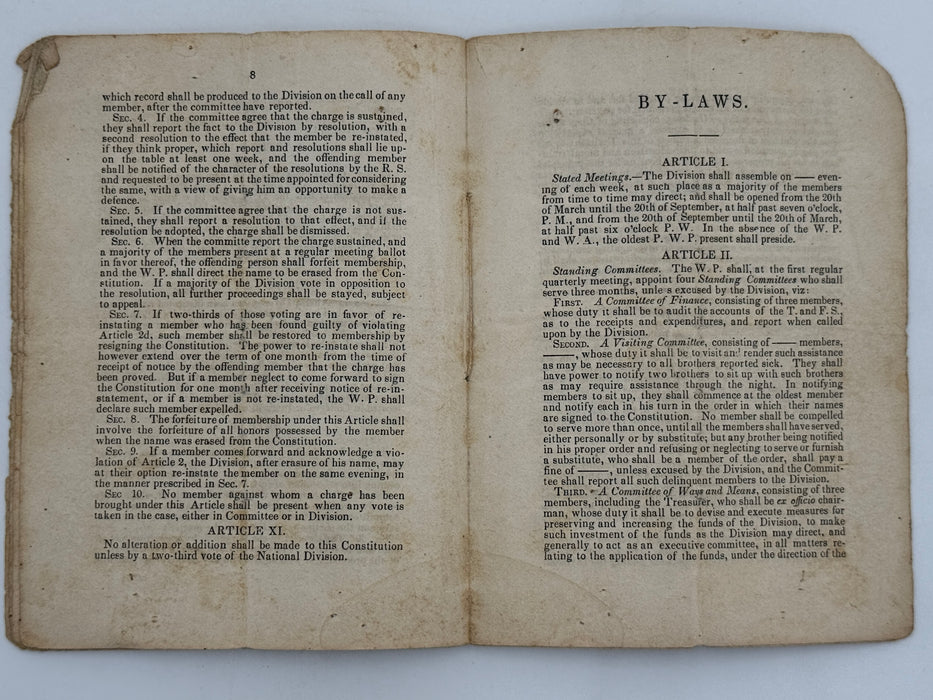 Set of Three Early Sons of Temperance Publications (ca. 1850–1855)