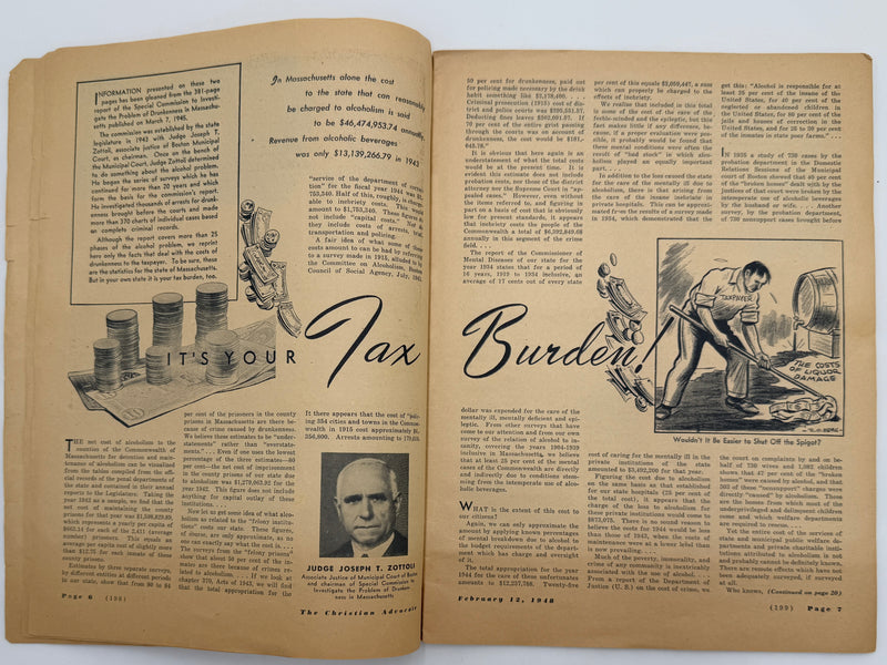 The Christian Advocate — Temperance Issue (February 12, 1948)