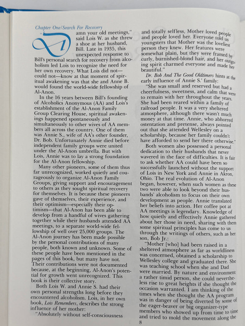 First Steps: Al-Anon 35 Years of Beginnings - 1986