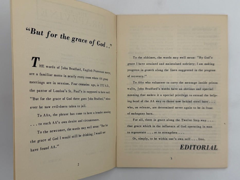 AA Grapevine from October 1952 - Tradition Six