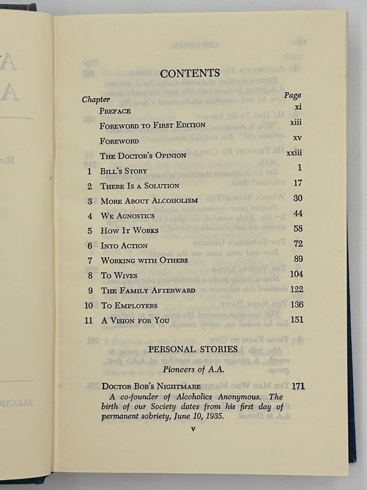 Alcoholics Anonymous Second Edition Big Book 14th Printing with ODJ