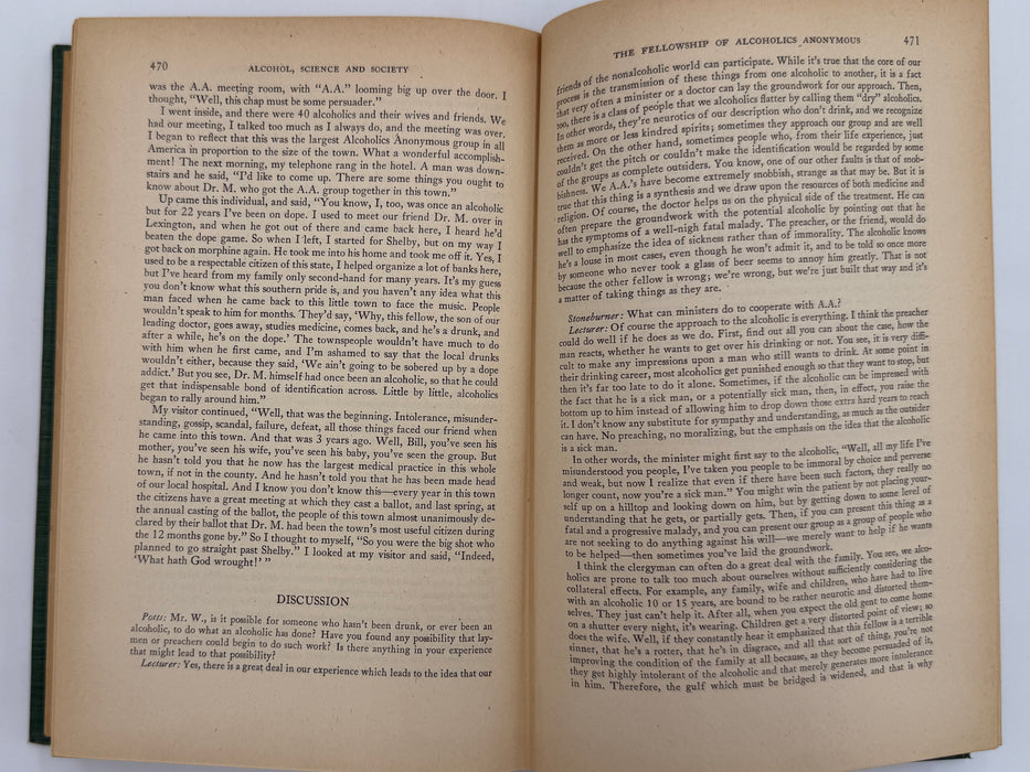 Alcohol, Science and Society - First Printing 1945 - RDJ