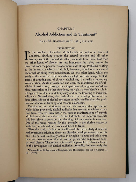 Alcohol Addiction and Chronic Alcoholism by E. M. JELLINEK