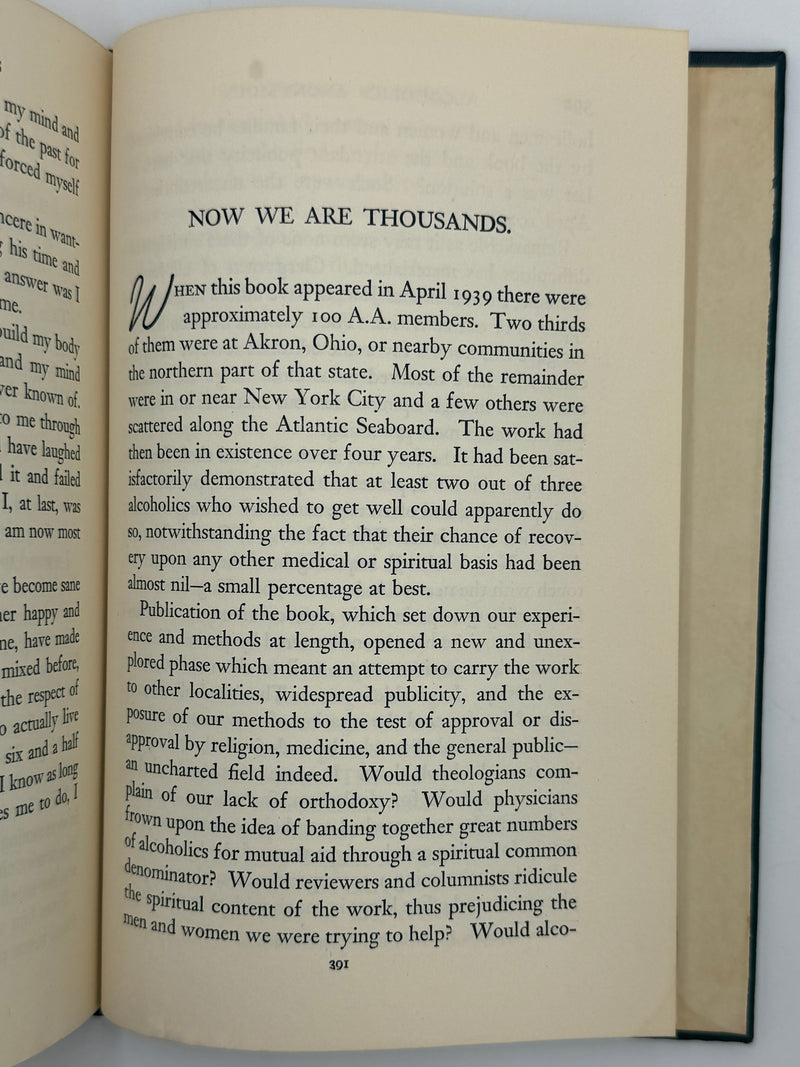 Alcoholics Anonymous — First Edition, Thirteenth Printing (February 1950) With Original Dust Jacket