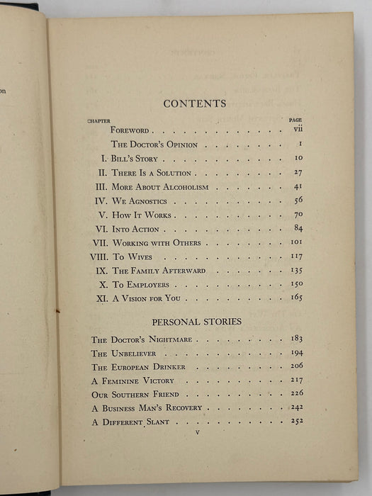 Alcoholics Anonymous First Edition 10th Printing from 1946 - ODJ