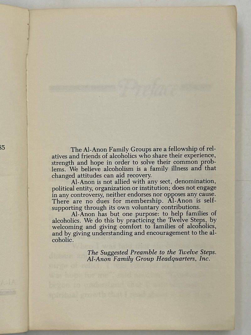 As We Understood - Al-Anon First Printing from 1985