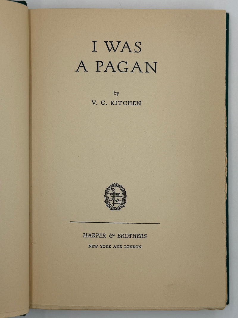 I Was a Pagan by V.C. Kitchen - Ninth Edition - ODJ