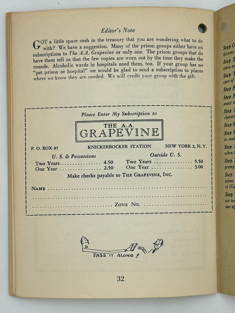 AA Grapevine from August 1949