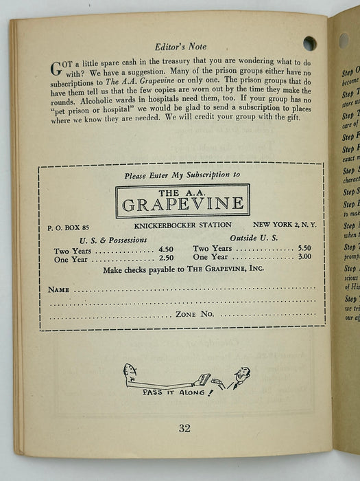 AA Grapevine from August 1949
