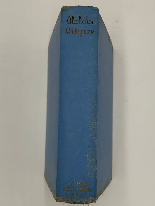 Alcoholics Anonymous First Edition 5th Printing from 1944 - ODJ -  Baby Blue