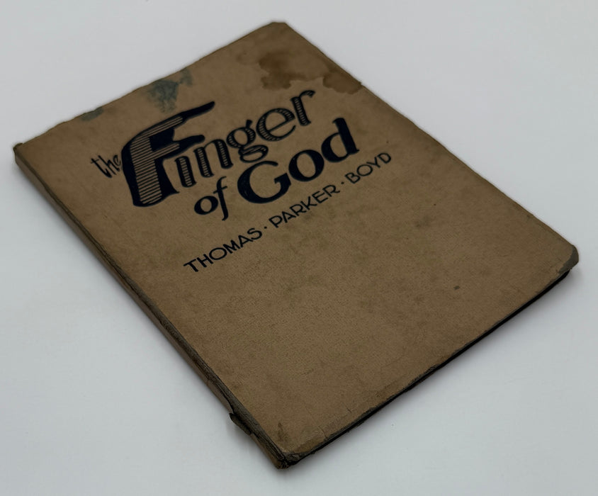 The Finger of God by Thomas Parker Boyd — 1920