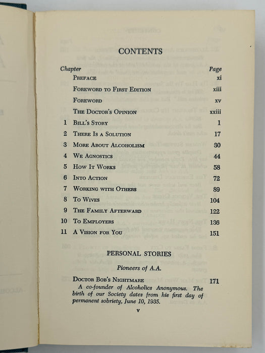 Alcoholics Anonymous Second Edition 15th Printing from 1973 - ODJ