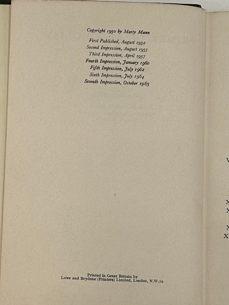 Primer On Alcoholism by Marty Mann - Great Britain Edition - Seventh Printing 1965 - ODJ Recovery Collectibles