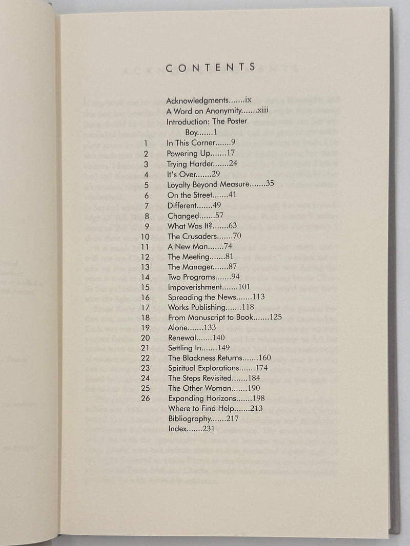 Bill W. by Francis Hartigan - First Printing from 2000 Recovery Collectibles