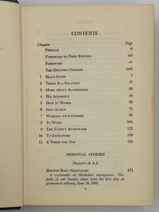 Alcoholics Anonymous Second Edition 5th Printing from 1962 - RDJ