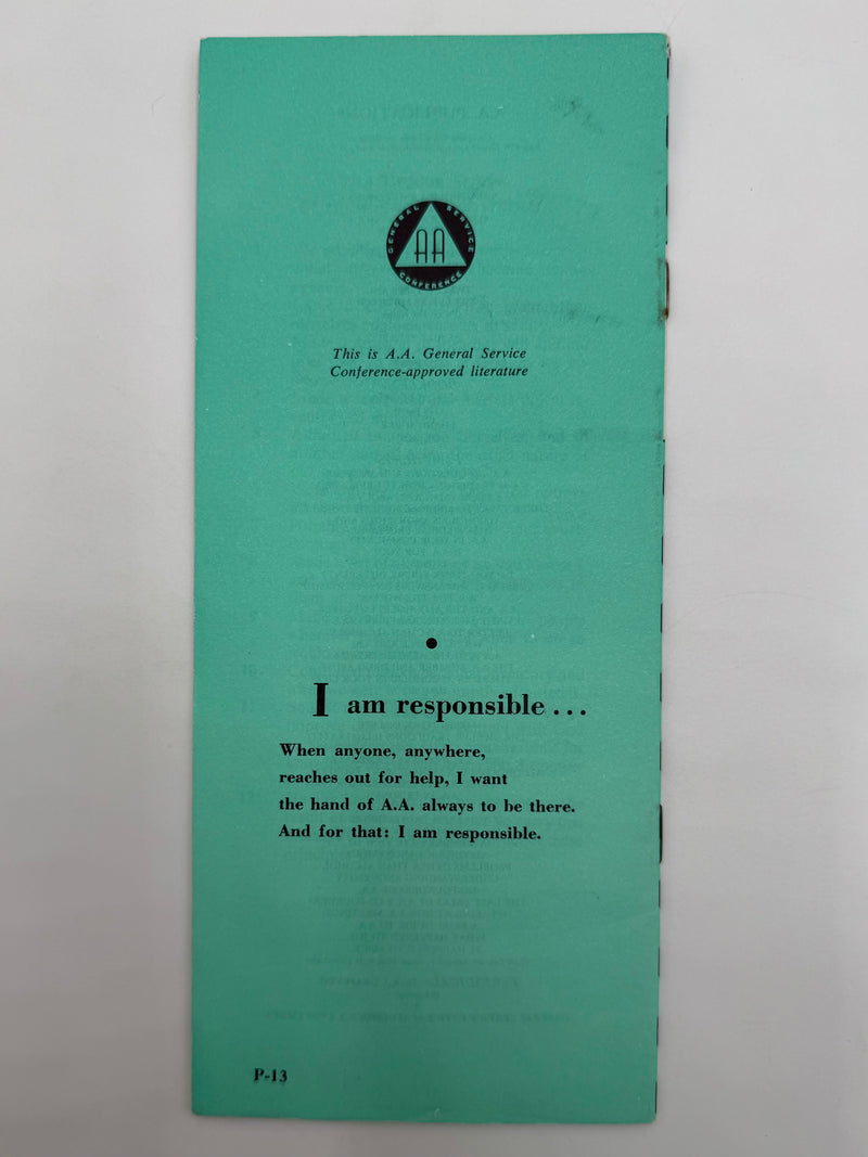 Do you think you're different? - AA Pamphlet - 1976