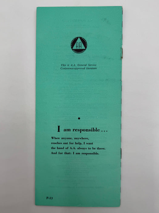 Do you think you're different? - AA Pamphlet - 1976