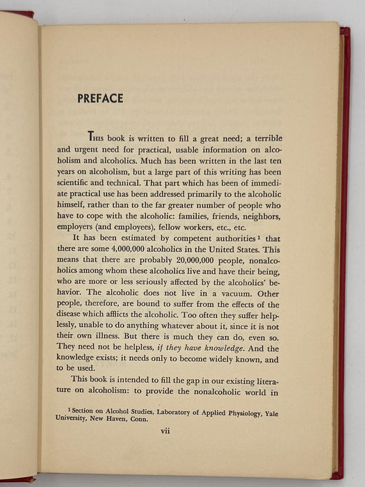 Primer On Alcoholism by Marty Mann - First Edition First Printing from 1950 - ODJ