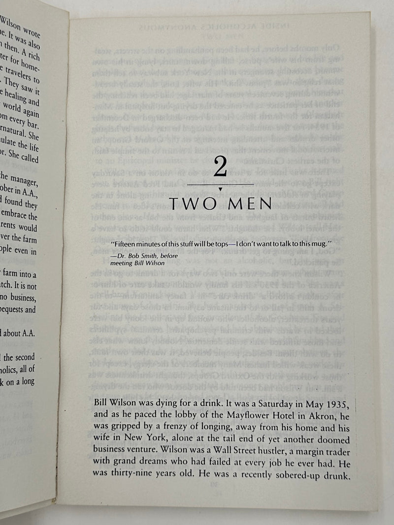 Uncorrected Proof of A.A. Inside Alcoholics Anonymous by Nan Robertson - 1988