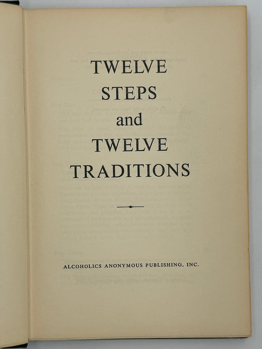 Twelve Steps And Twelve Traditions - 3rd Printing from 1958