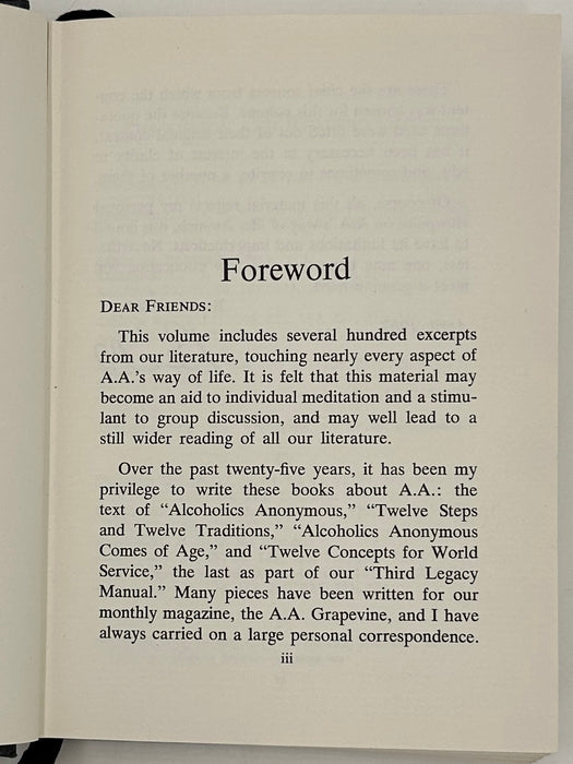 The AA Way of Life - 2nd Printing from 1967 - ODJ Recovery Collectibles