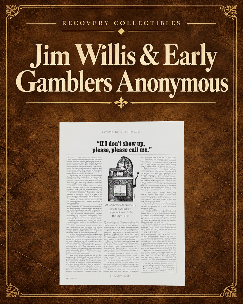 The Jim Willis & Early Gamblers Anonymous Archive