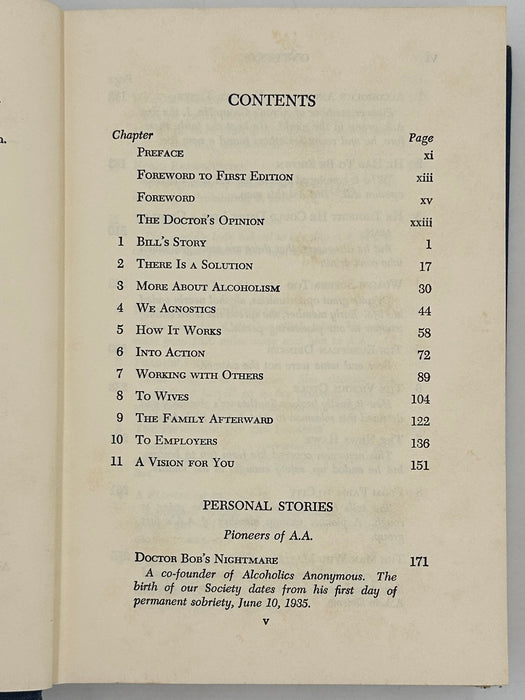 Alcoholics Anonymous Second Edition 7th Printing from 1965 - ODJ