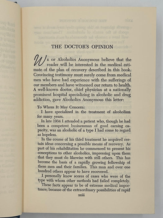 Alcoholics Anonymous Second Edition 7th Printing from 1965 - ODJ