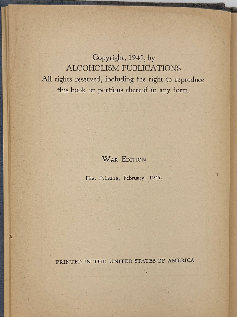 Alcoholics Are Sick People by Robert V. Seliger, M.D.