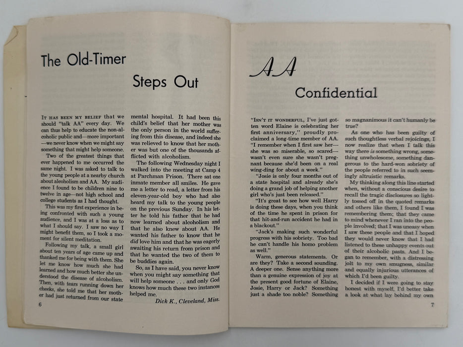 AA Grapevine from September 1957