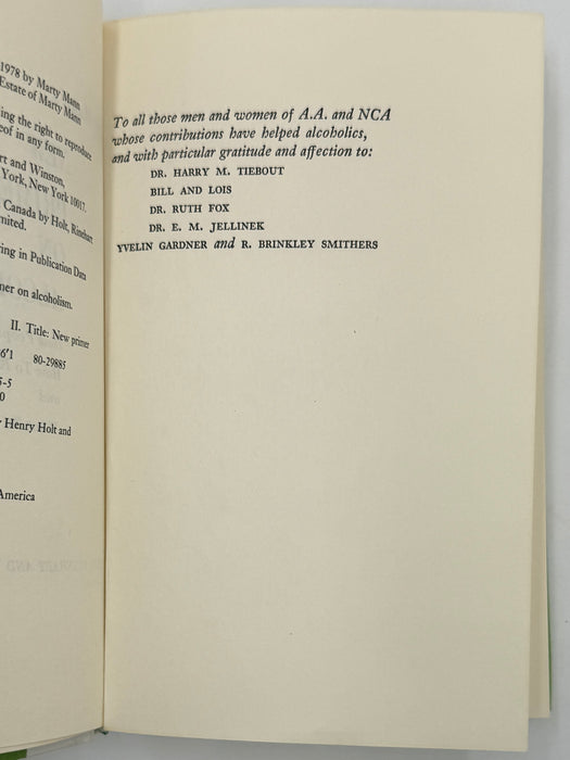 Marty Mann’s New Primer on Alcoholism - New Updated Edition from 1981