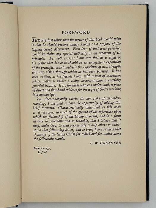 What is The Oxford Group? - First Printing from 1933