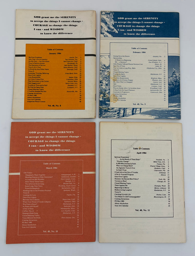 AA Grapevine Complete Set 1984