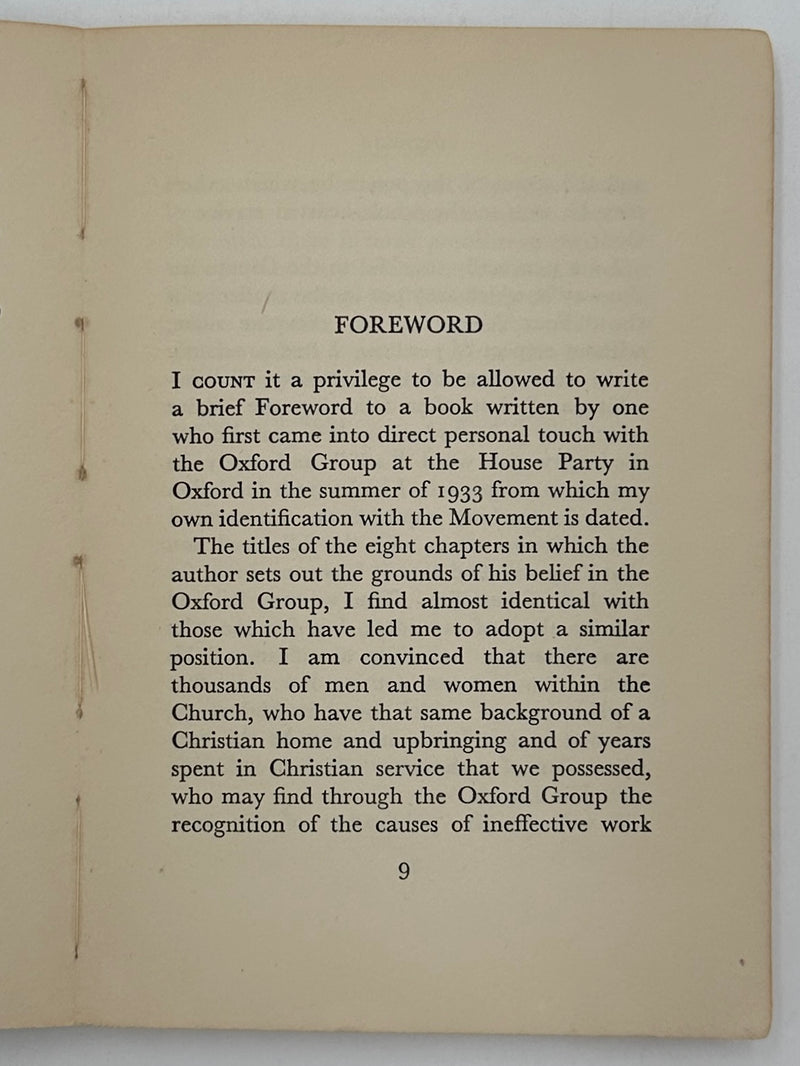 Why I Believe In The Oxford Group by Jack C. Winslow - 1935