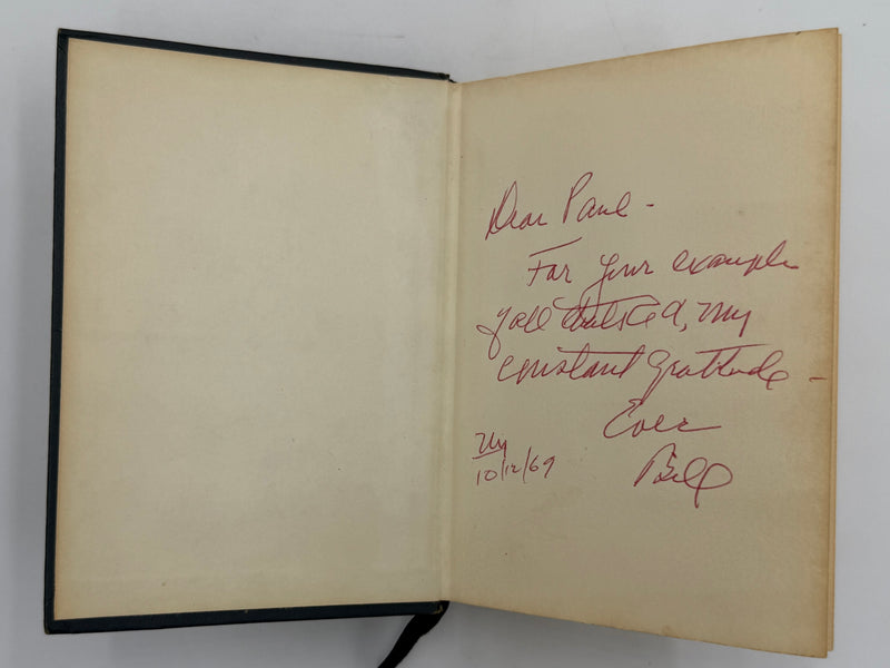 Signed by Bill W. - The AA Way of Life - Second Printing 1967 - ODJ